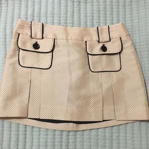 Formal Bebe Polka Dot Pink Skirt